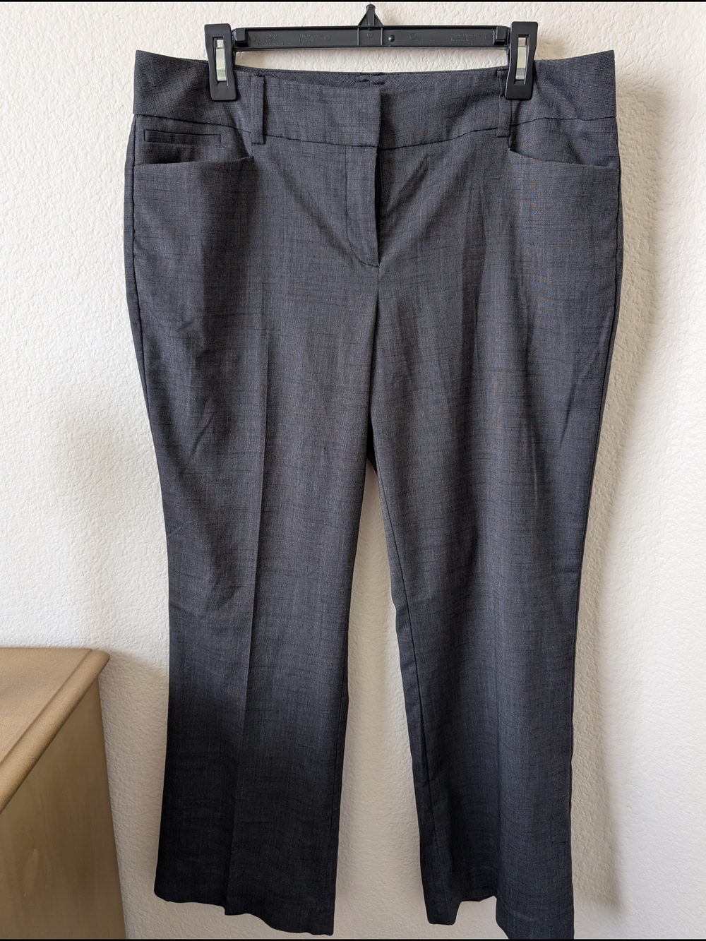 New York & Company Charcoal Gray Dress Trousers